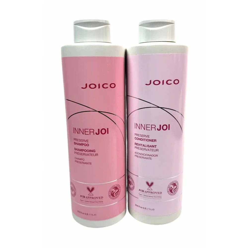 Joico InnerJoi Preserve Shampoo & Conditioner Set 33.8 oz 1 Liter Each